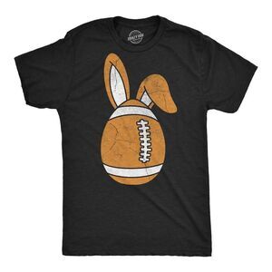Mens Funny T Shirts Football Easter Egg Sarcastic Easter Sunday Tee For Men